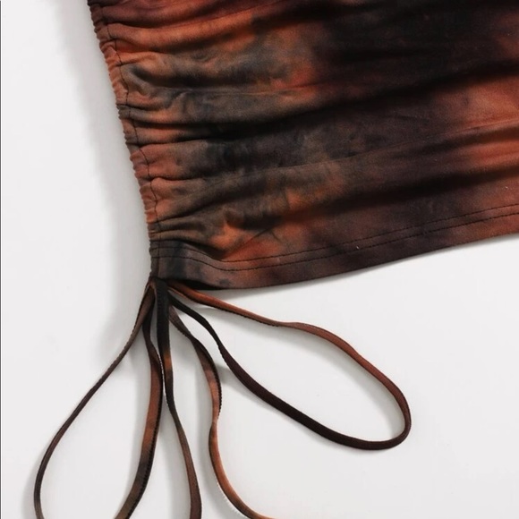 Plus Size one Shoulder tie dye bodycon dress - Picture 8 of 8